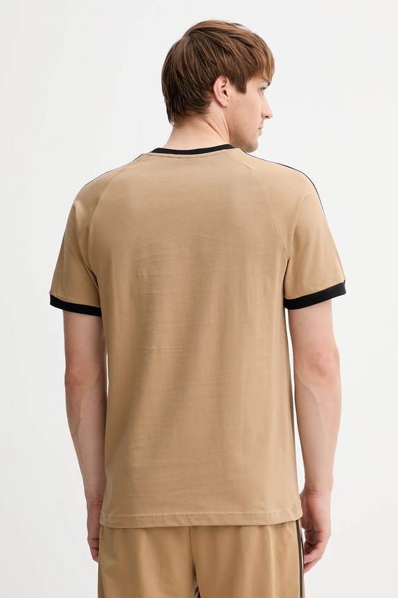 Ruházat adidas Originals pamut póló 3-Stripes Tee JY1370 bézs