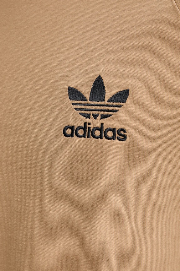 adidas Originals pamut póló 3-Stripes Tee JY1370 bézs