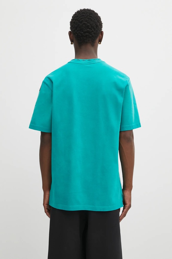 adidas Originals cotton t-shirt EQT Tee JV5822 turquoise AW25