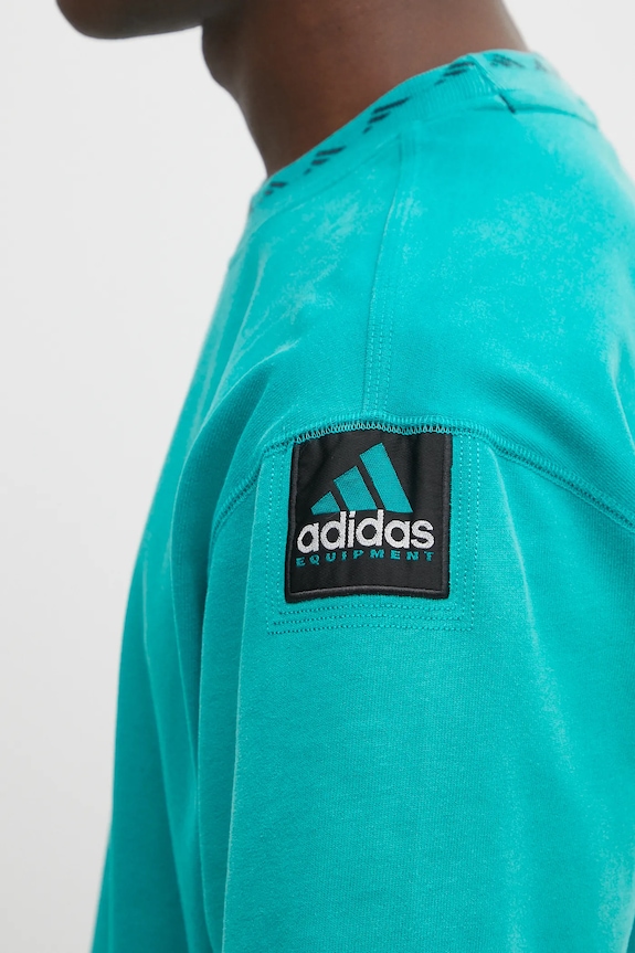 adidas Originals cotton t-shirt EQT Tee turquoise JV5822