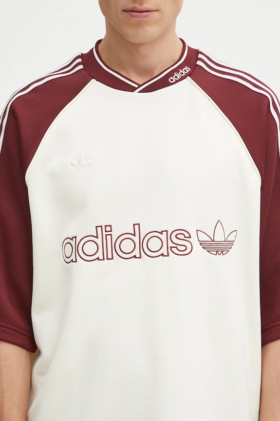 adidas Originals t-shirt Premium Jrsy beige JV7600
