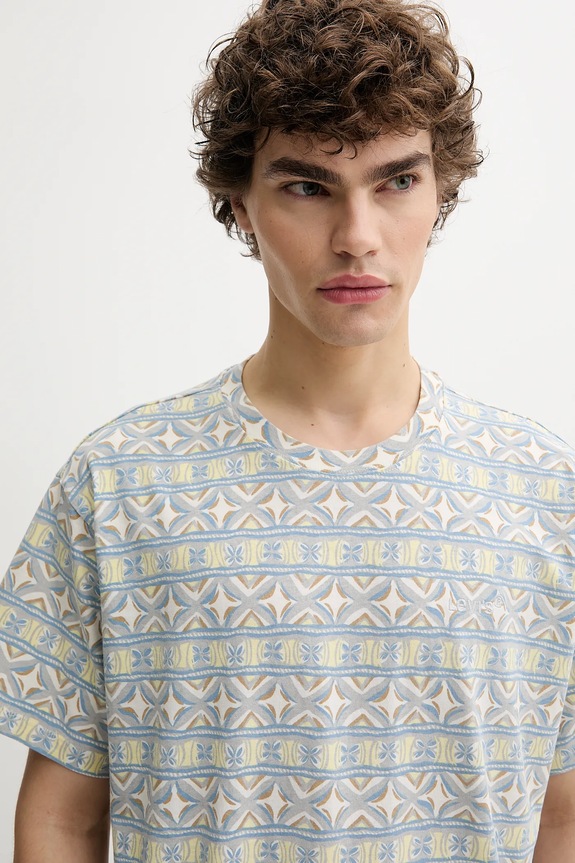 Βαμβακερό μπλουζάκι Levi's γκρί A0637.0107