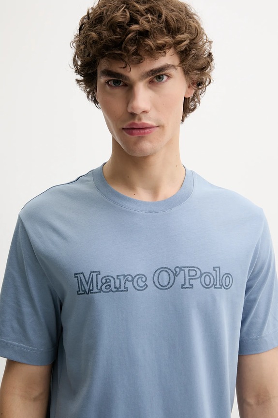 Βαμβακερό μπλουζάκι Marc O'Polo μπλε 526201251154