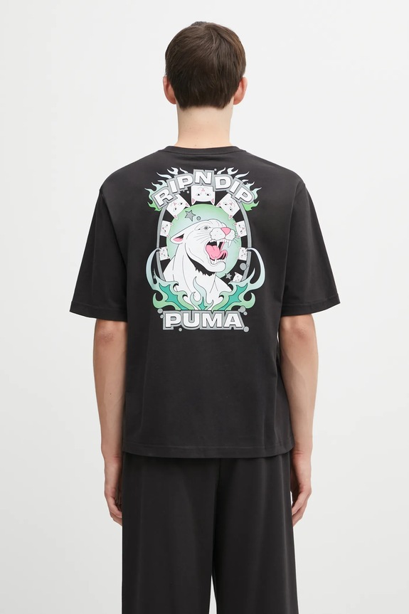 Puma x RIPNDIP bawełniany nadruk czarny 632413