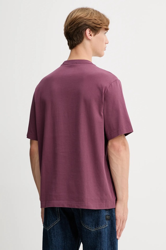 Oblečenie Bavlnené tričko Abercrombie & Fitch KI123.5091.610 fialová
