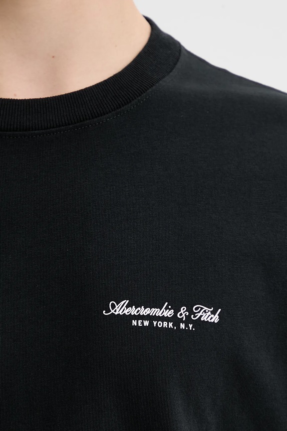 Bavlnené tričko Abercrombie & Fitch KI123.5091.900 čierna