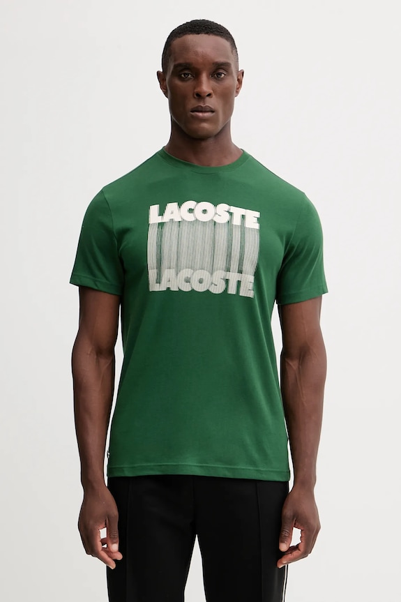 Lacoste t-shirt sovrastampa verde TH4781