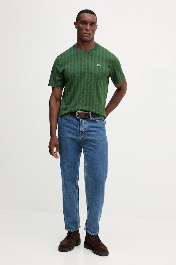 Lacoste cotton t-shirt TH5902 green AW25