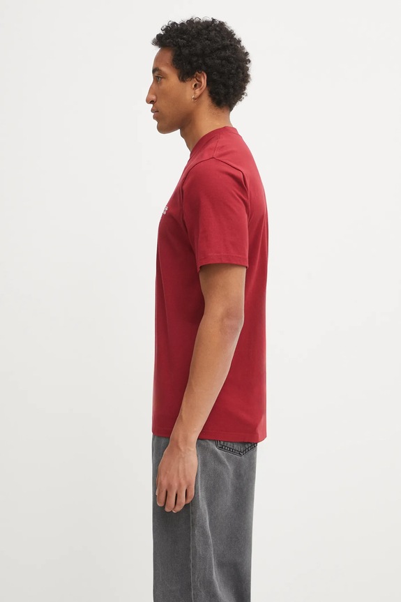 Carhartt WIP t-shirt bawełniany S/S Alumni I035207.H8XX bordowy AW25