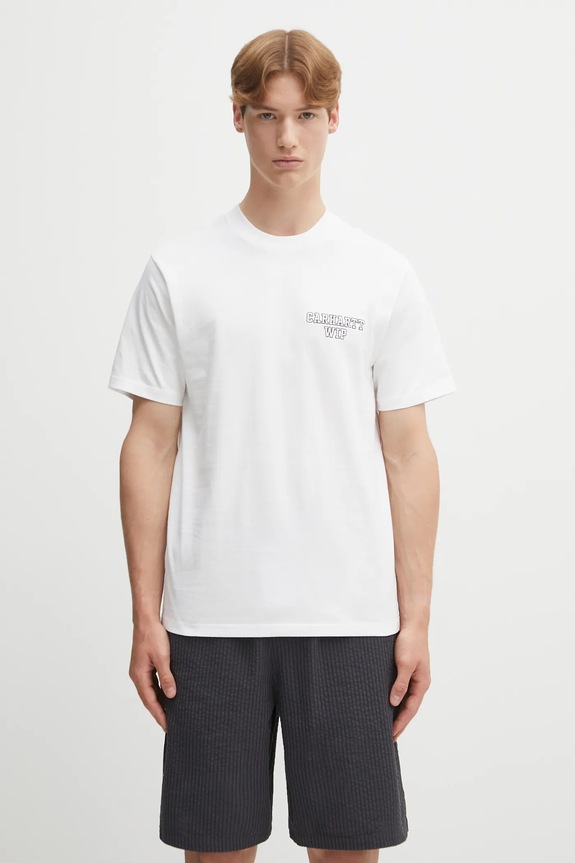 Carhartt WIP cotton t-shirt S/S Alumni cotton white I035207.02XX