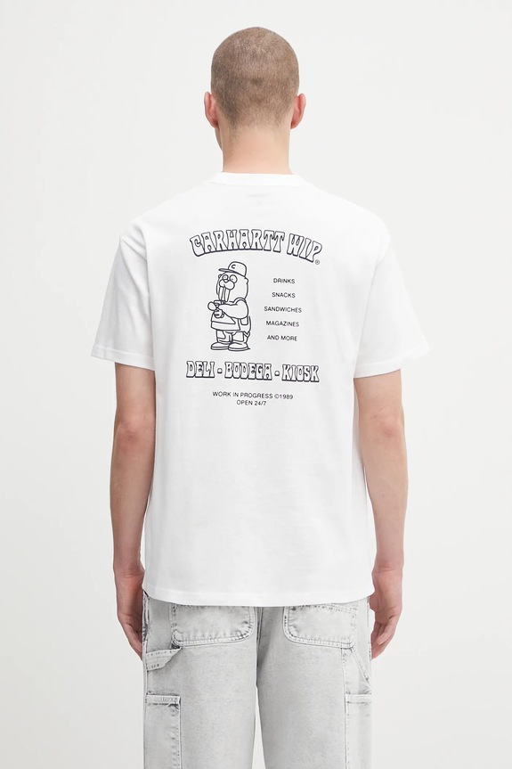 Carhartt WIP cotton t-shirt S/S Sandwich relaxed white I035230.02XX