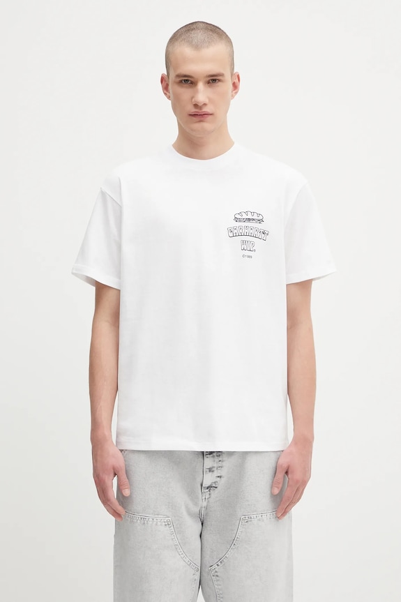 Clothing Carhartt WIP cotton t-shirt S/S Sandwich I035230.02XX white