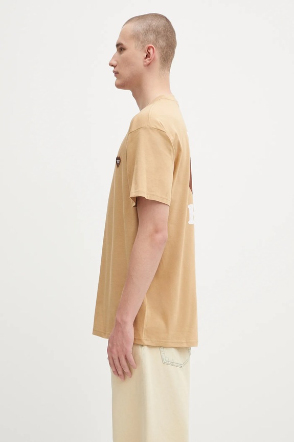 Pamučna majica Carhartt WIP S/S Heart II Hartt I035203.07EXX smeđa AW25