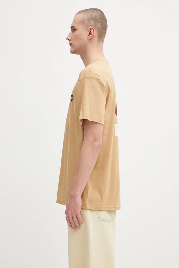 Pamučna majica Carhartt WIP S/S Heart II Hartt I035203.07EXX smeđa AW25