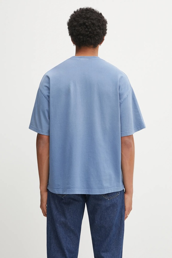 Odzież Carhartt WIP t-shirt bawełniany S/S Hudson Pocket I035140.1YI5F niebieski