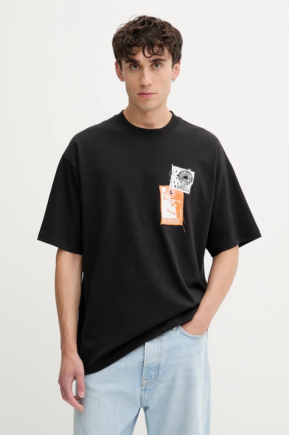 Oblečení Bavlněné tričko Vans VN000PB9BLK1 černá