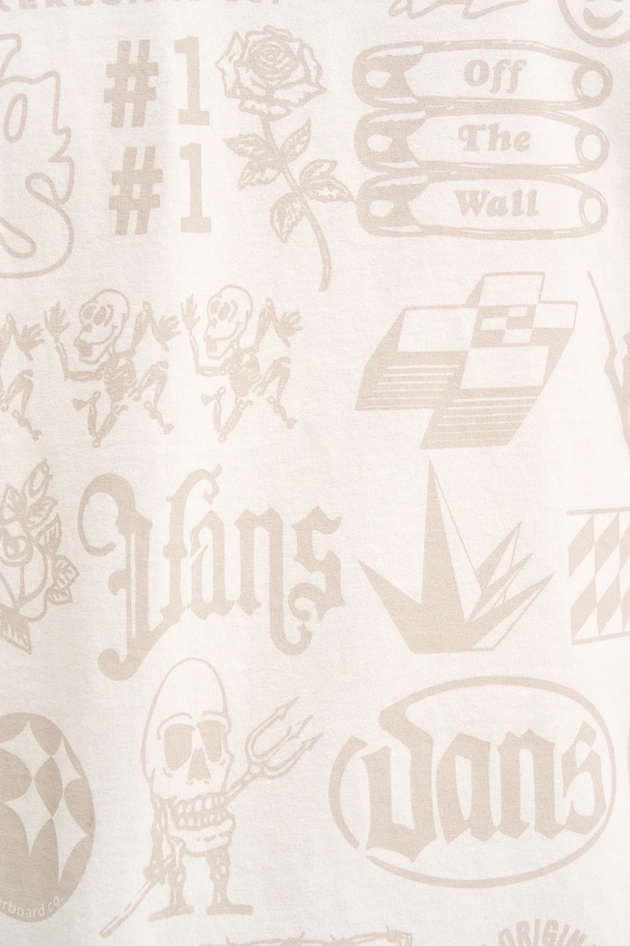 Vans t-shirt bawełniany VN000PCWFS81 beżowy
