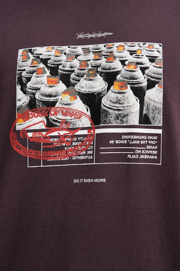 Vans t-shirt bawełniany VN000PCXEMS1 fioletowy