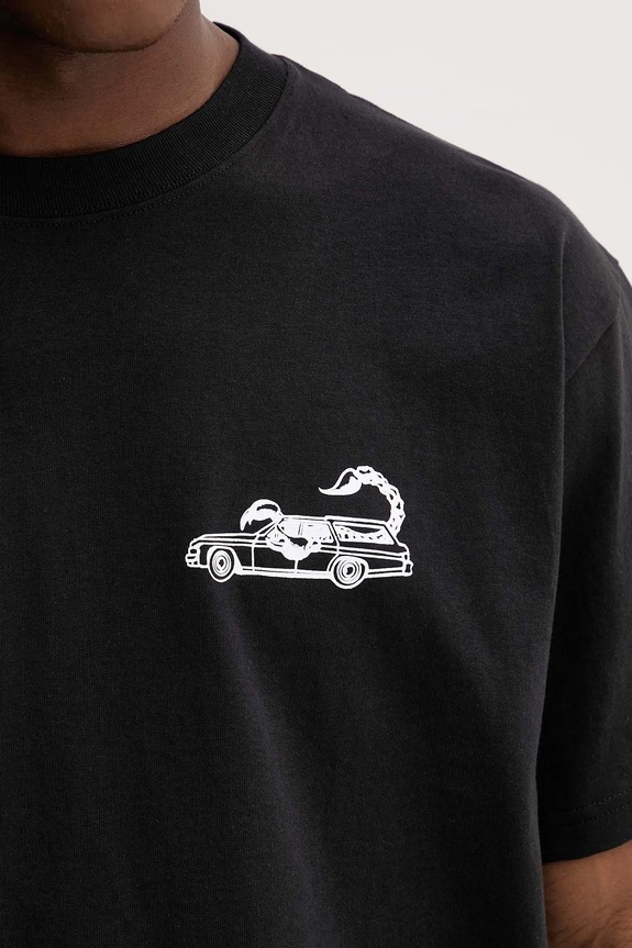 Bavlnené tričko Vans VN000PDABLK1 čierna