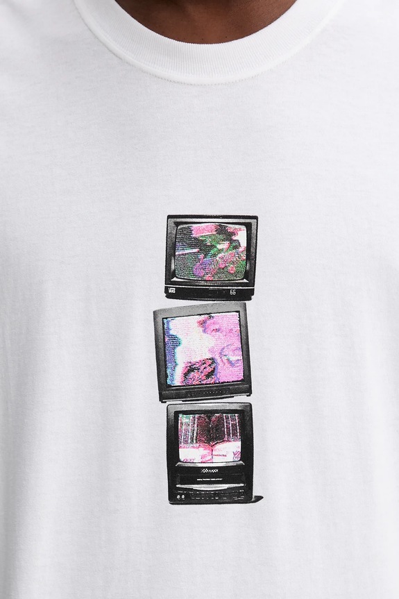 Bavlnené tričko Vans VN000PDTWHT1 biela