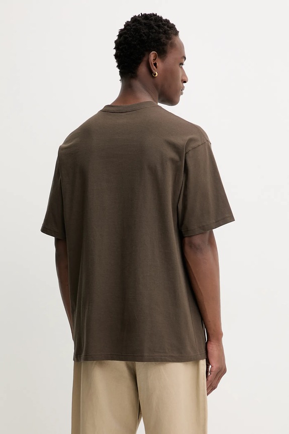 Ρούχα Βαμβακερό μπλουζάκι Vans VN000PDYEMP1 καφέ