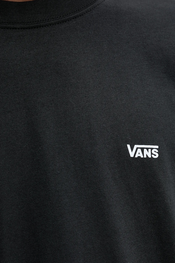 Bavlnené tričko Vans VN000R9XBLK1 čierna