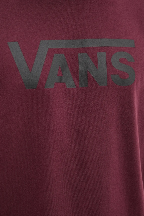 Vans pamut póló VN000RA14QU1 burgundia