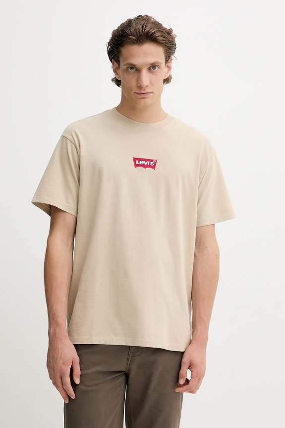 Ruházat Levi's pamut póló 87373.0217 bézs