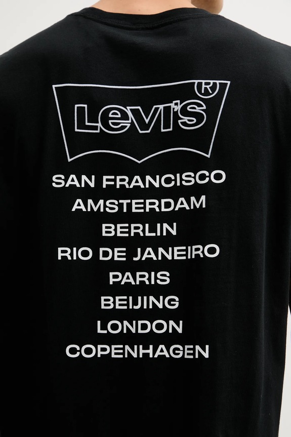 Levi's t-shirt bawełniany A2082.0280 czarny