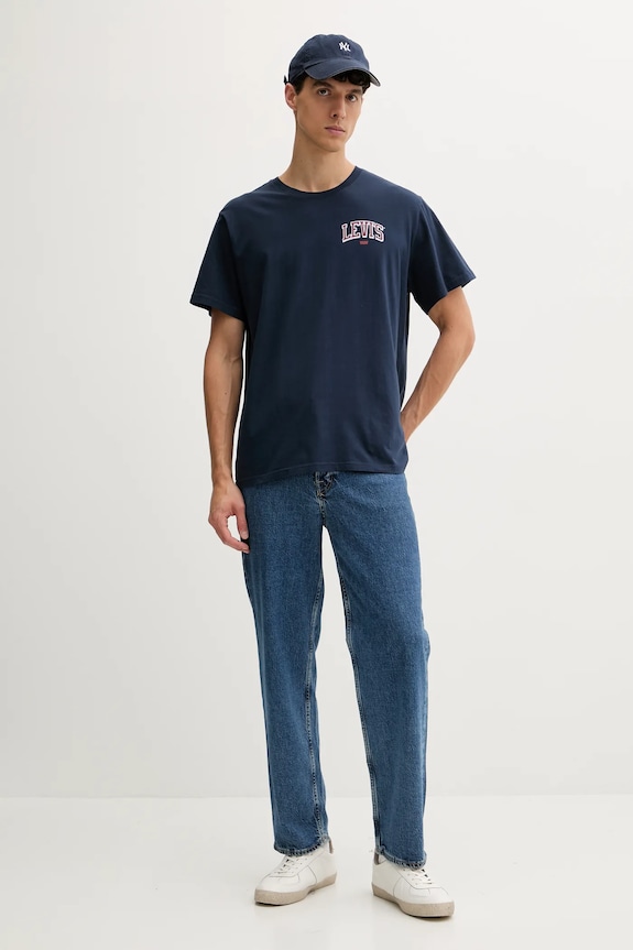 Levi's t-shirt bawełniany A2082.0282 granatowy AW25