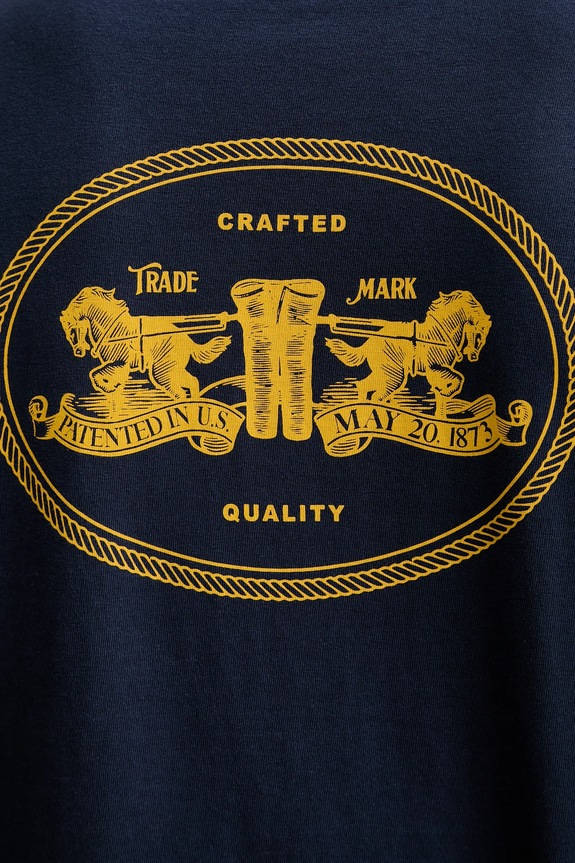 Bavlnené tričko Levi's 87373.0220 tmavomodrá