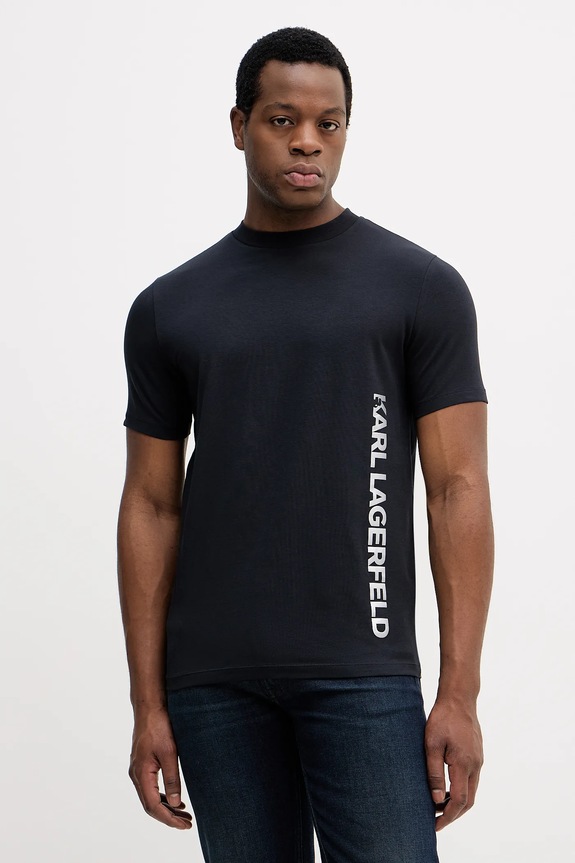 Karl Lagerfeld tricou print bleumarin 554235.755401