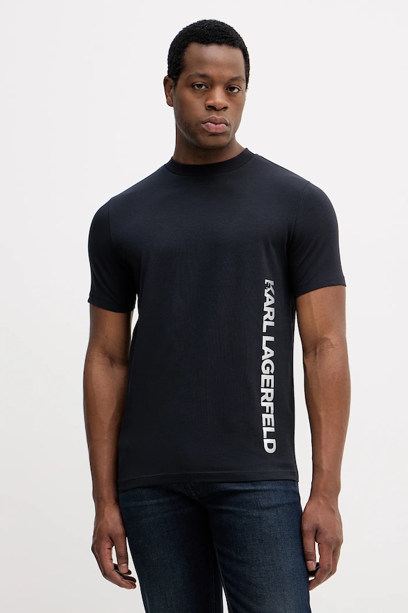 Karl Lagerfeld tricou print bleumarin 554235.755401