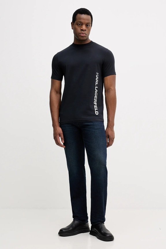 Karl Lagerfeld tricou 554235.755401 bleumarin AW25