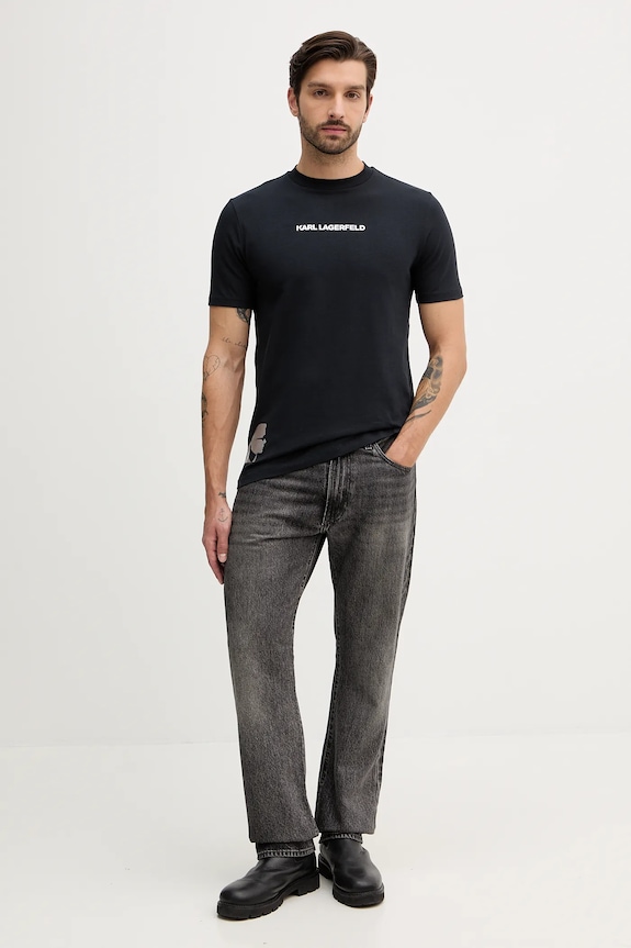 Tričko Karl Lagerfeld 554235.755403 tmavomodrá AW25