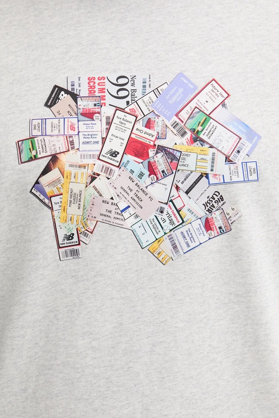 New Balance t-shirt bawełniany MT53905AHH szary