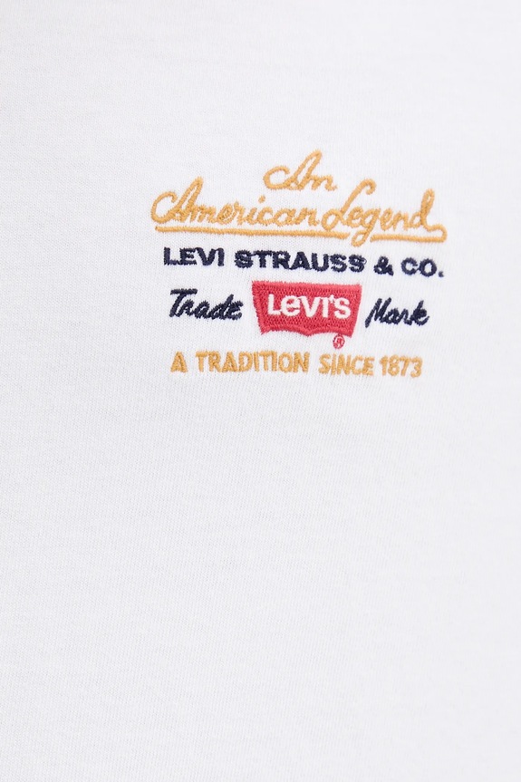 Βαμβακερό μπλουζάκι Levi's 16143.2095 λευκό