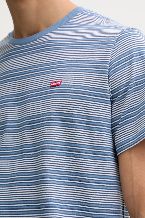 Levi's t-shirt bawełniany 56605.0291 niebieski