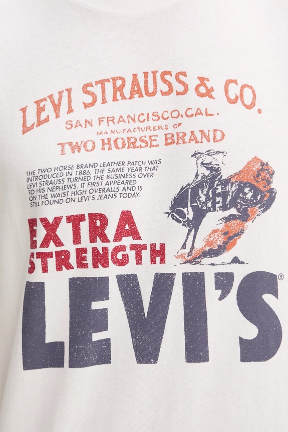 Levi's pamut póló 87373.0225 fehér
