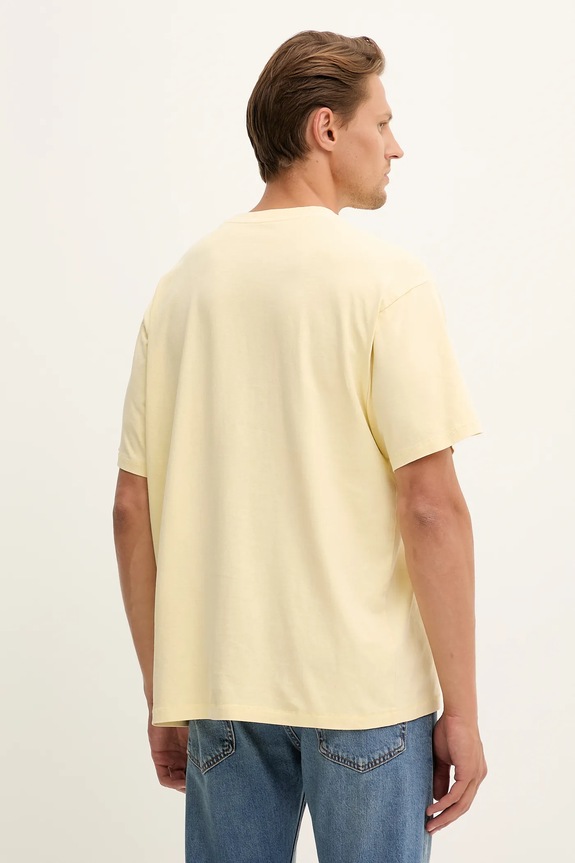Ρούχα Βαμβακερό μπλουζάκι Levi's A0637.0140 κίτρινο