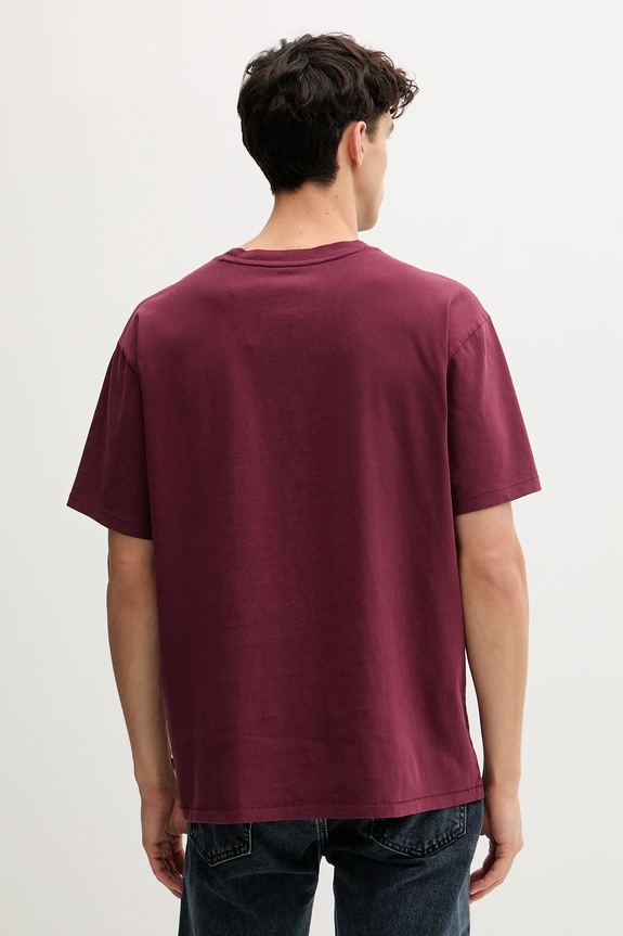 Odzież Levi's t-shirt bawełniany A0637.0166 bordowy