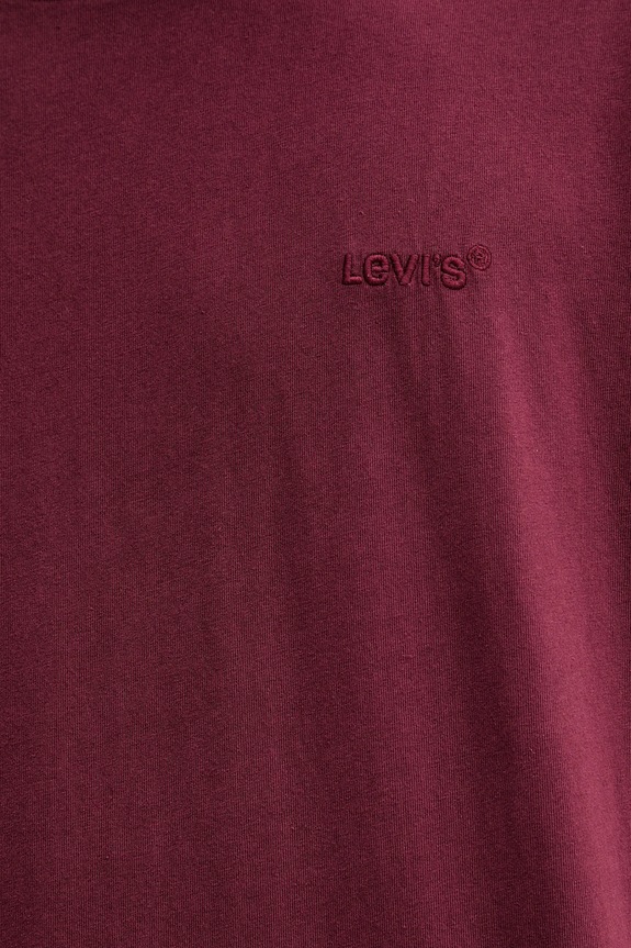 Levi's t-shirt bawełniany A0637.0166 bordowy