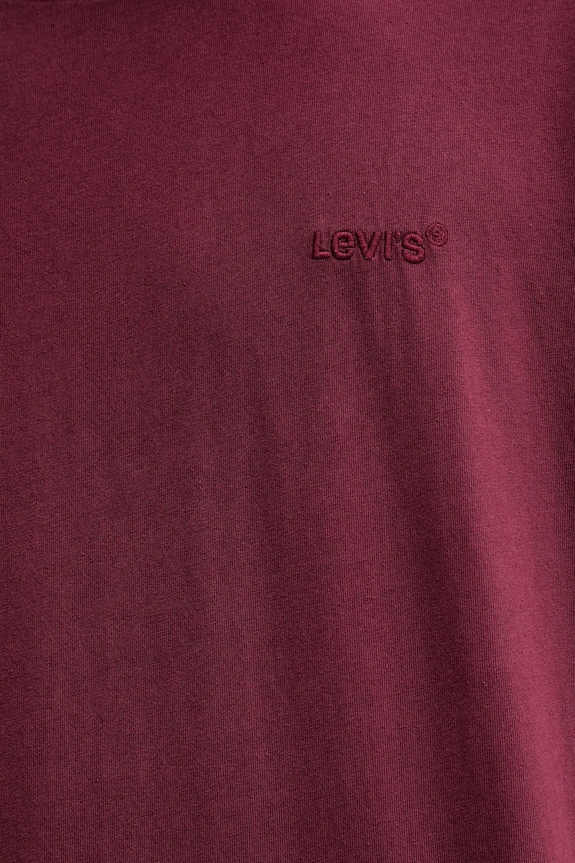 Levi's t-shirt bawełniany A0637.0166 bordowy