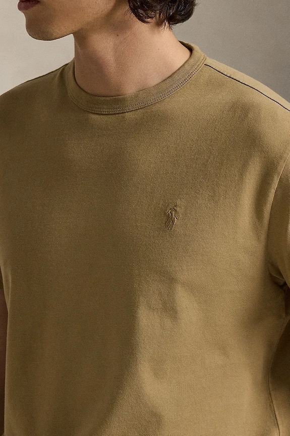 Polo Ralph Lauren pamut póló sárga 710P07548