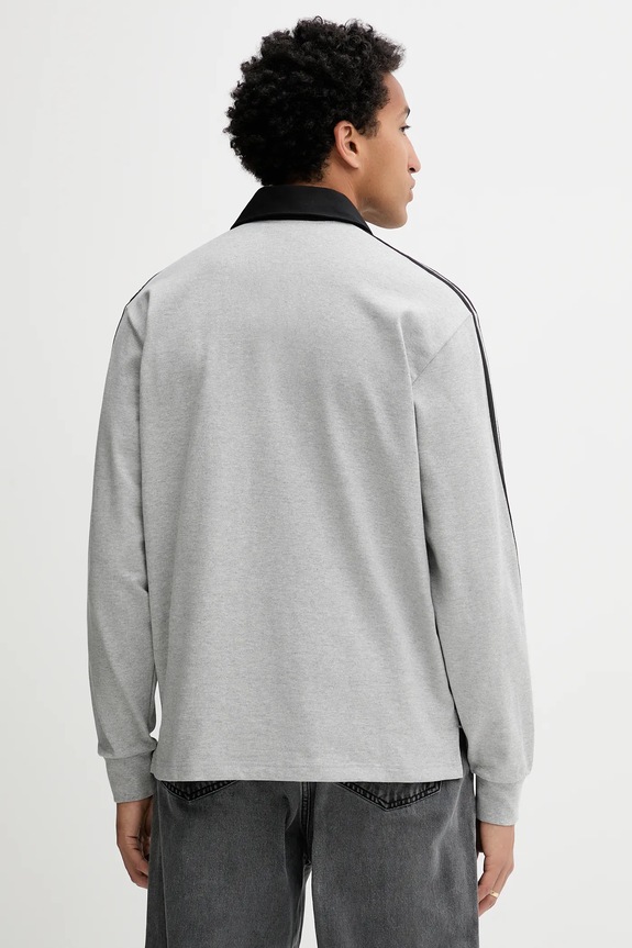 Îmbrăcăminte adidas Originals longsleeve din bumbac Rugby Polo JY1399 gri