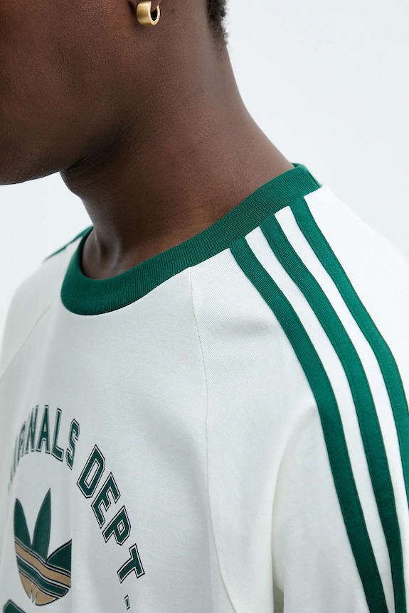 adidas Originals tricou din bumbac OG Dept Tee KD6266 bej