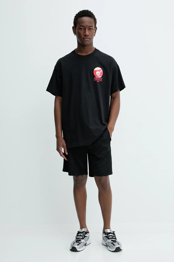 Bavlněné tričko adidas Originals Billiard Tee KQ7316 černá AW25