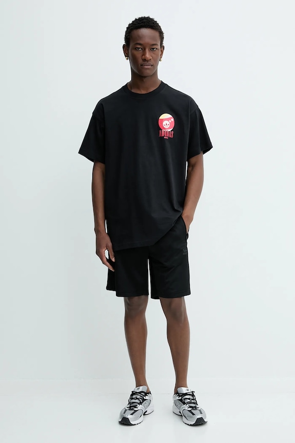 Bavlněné tričko adidas Originals Billiard Tee KQ7316 černá AW25