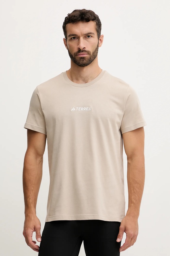 Športové tričko adidas TERREX JM6400 béžová AW25