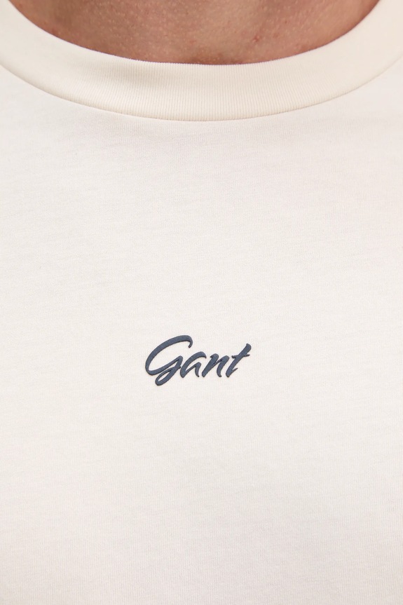 Gant t-shirt bawełniany 2003343 beżowy